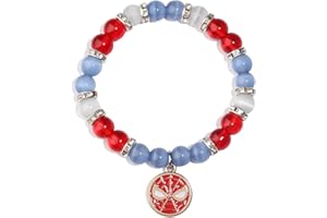 Korotho Spider Bracelet Spider Superhero Energy Stone Beaded Bracelet for Teen Girls Boys Man, Christmas Birthday Gifts Ideas Inspirational Charm Bracelets Jewelry for Son Daughter Friends