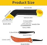 Carreuty 12 Pcs Pro Grout Removal Tool Set with 7 Replacements, 2 Handles view 2