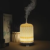 Onaboviva Essential Oil Diffuser – 2.4MHz Ultrasonic Aromatherapy Diffuser, Health Night Light, Timer & Auto Shut-Off, BPA-Free, 120ml Ceramic Scent Diffuser for Home,Yoga, Spa, Meditation, Hotel