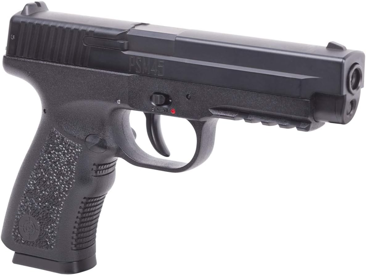 Crosman PSM45 Spring-Powered Single Shot Metal Slide BB Air Pistol : Sports & Outdoors