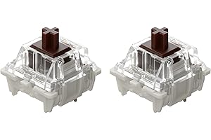 DRAOZA Gateron G Brown Pro Switches,3-Pin Pre Lubed RGB SMD Tactile Switches for MX Gaming Mechanical Keyboard (108PCS,Brown)