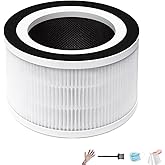 True Replacement Filter for Afloia air purifier filter replacement Fillo Halo compatible with Mooka air filter replacement ALLO, 3-in-1 Air Purifier Filter, 1-Pack (Not for MIRO/MINI/M01/M02)