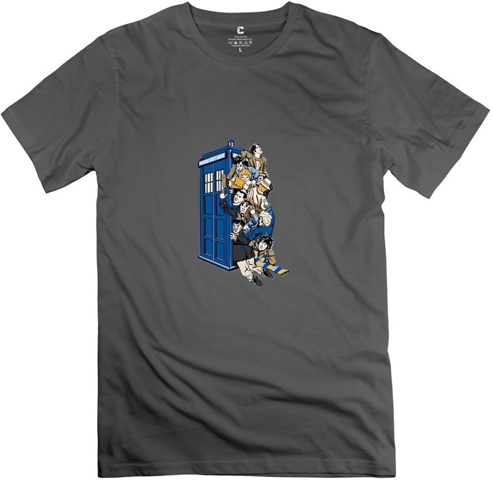 Jiuzhou Men's Tshirts Doctor Who White