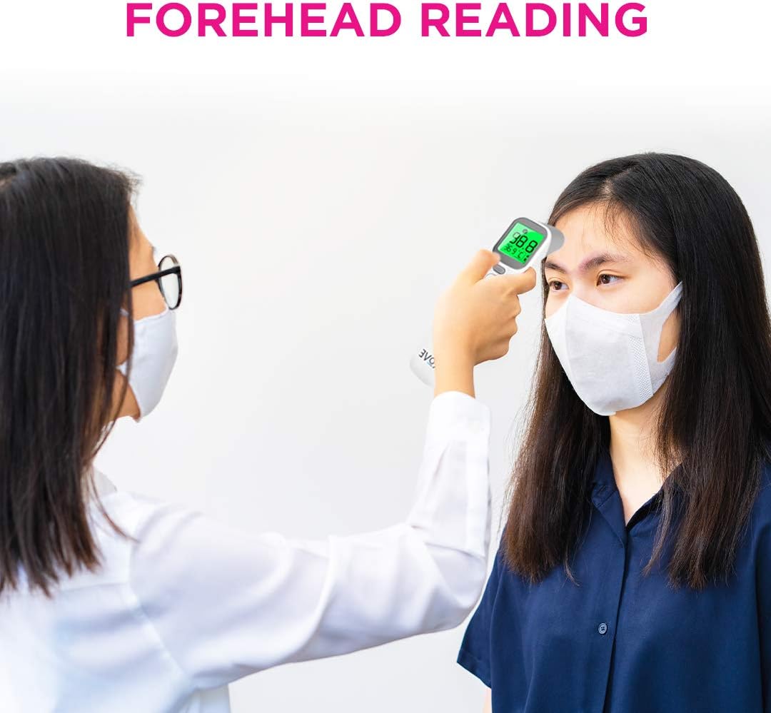 Prove Multifunction Infrared Thermometer | 4-in-1 Infrared Thermometer for Kids and Adults | Adult Forehead Mode, Child Forehead Mode, Ear Mode, and Object/Room Mode | Color Changing Fever Indicator: Health & Personal Care