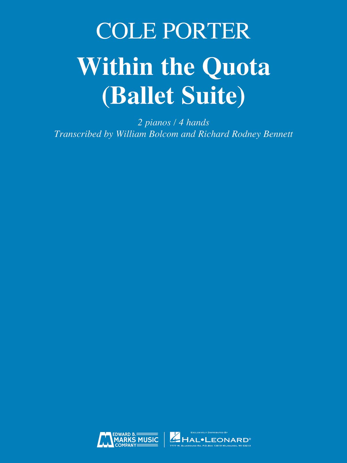 Within the Quota (Ballet Suite) (Piano Duo: 2 Pianos, 4 Hands)