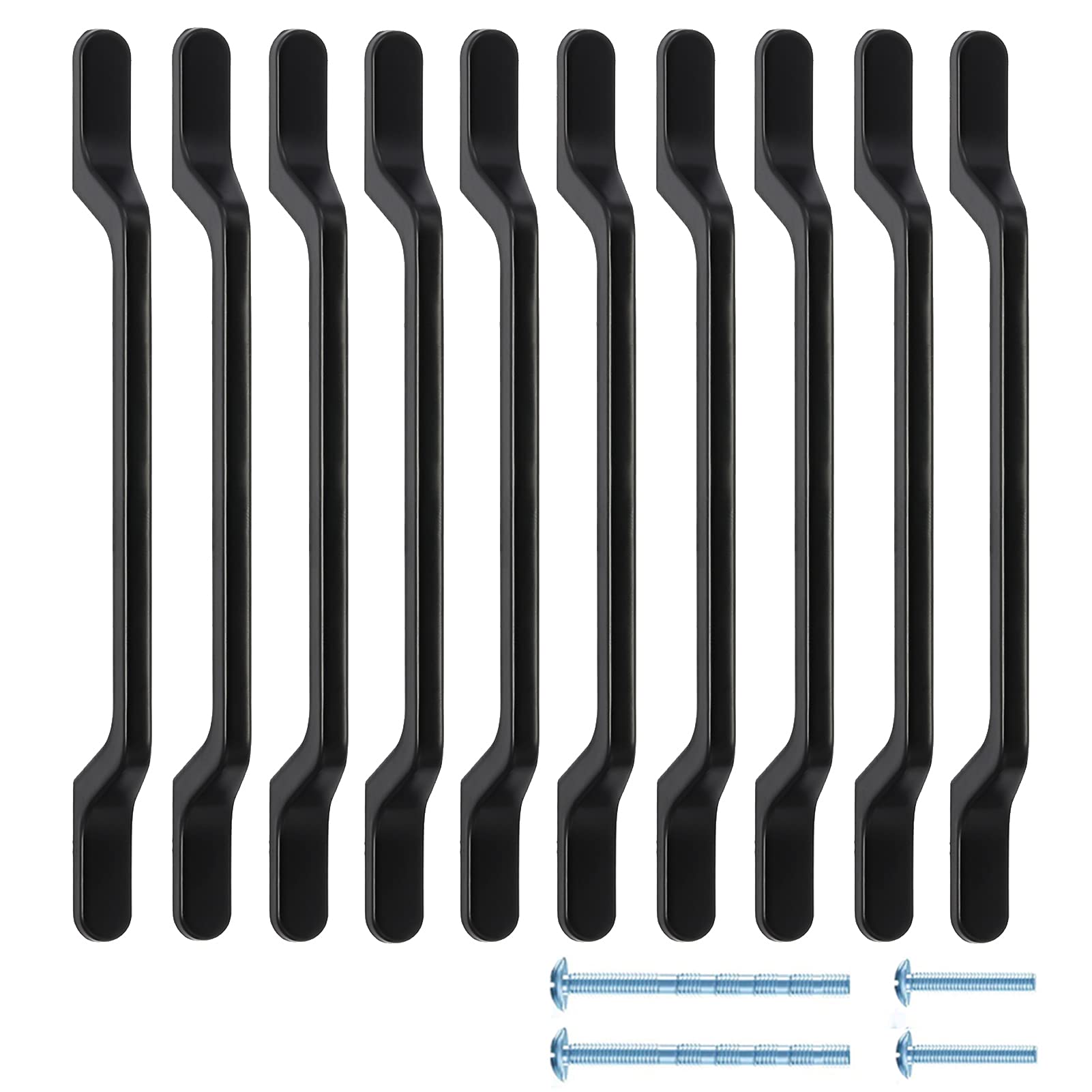 Cabinet Handles Drawer Kitchen Cupboard Handles Pull 20 Pcs Kitchen Cupboard Door Wardrobe Hardware Black 128mm(5Inch)
