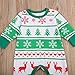 Newborn Baby Girl Boy Christmas Long Sleeve Snowflake Deer Romper Playsuit Outfits … (Green, 80 (12-18 Months))