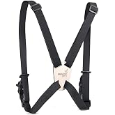 Swarovski BSP Bino Suspender Pro Binocular Harness (Black) | Ergonomic Harness, Nylon, Black, Secure 4 point design, Hands Free Access, Durable