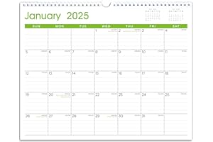 CATZORG Calendar 2025: Large Monthly Wall Calendar for Planning & Organizing, 12 Months Hanging Calendar from January 2025 to December 2025, Size 14.5” x 11.5”