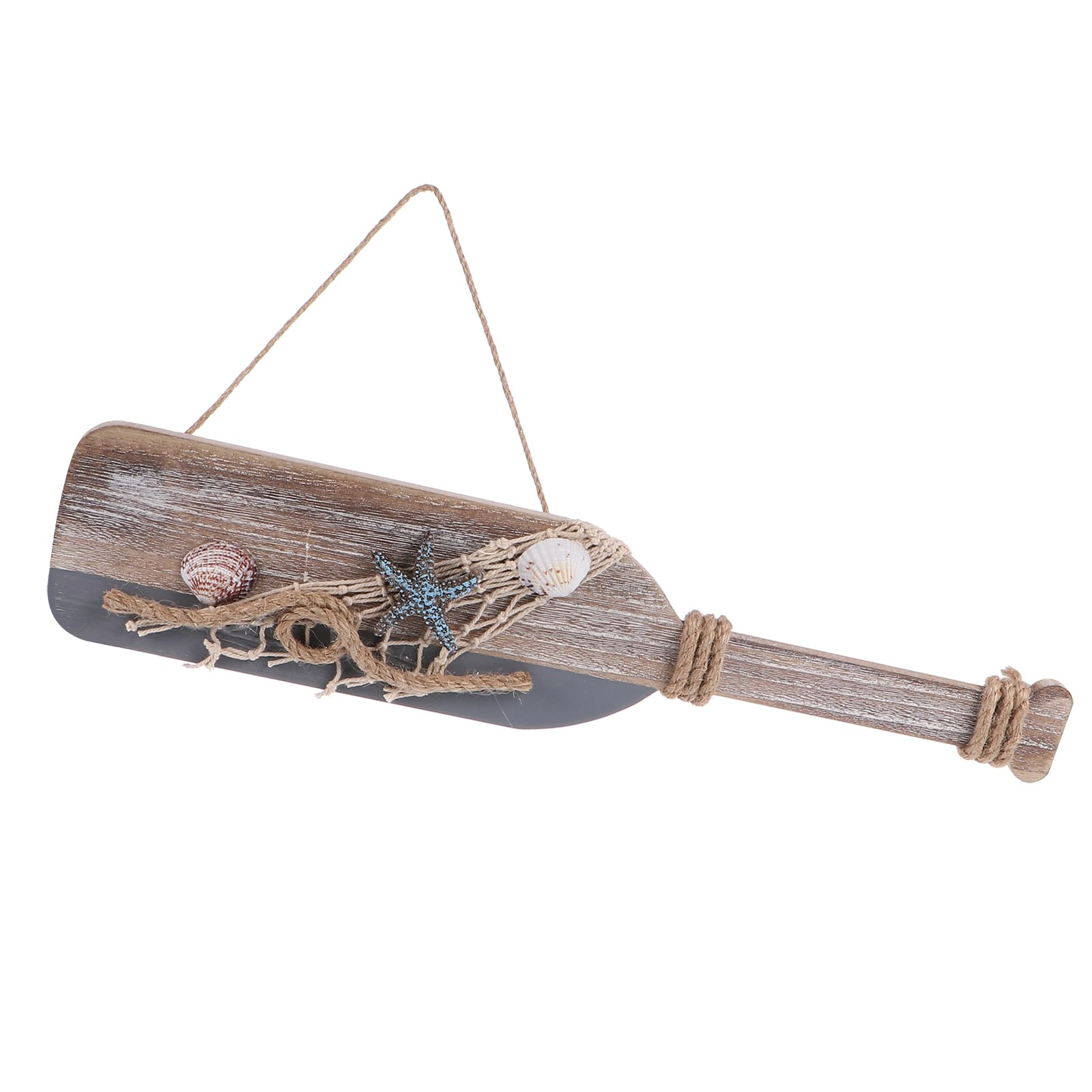 BESPORTBLE Wooden Oar Ornament Beach Nautical Paddle Wall Hanging Decorations for Coastal Seaside Bathroom Nautical Decoration
