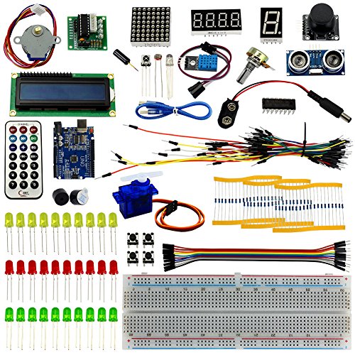BeGrit Universal Ultimate UNO R3 Starter Kit for 100% Arduino-Compatible, UNO R3 Board Includes