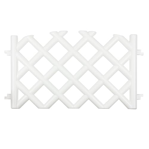 White 3.5 m long plastic garden picket fence, 4 colours Amazon.co.uk Garden & Outdoors