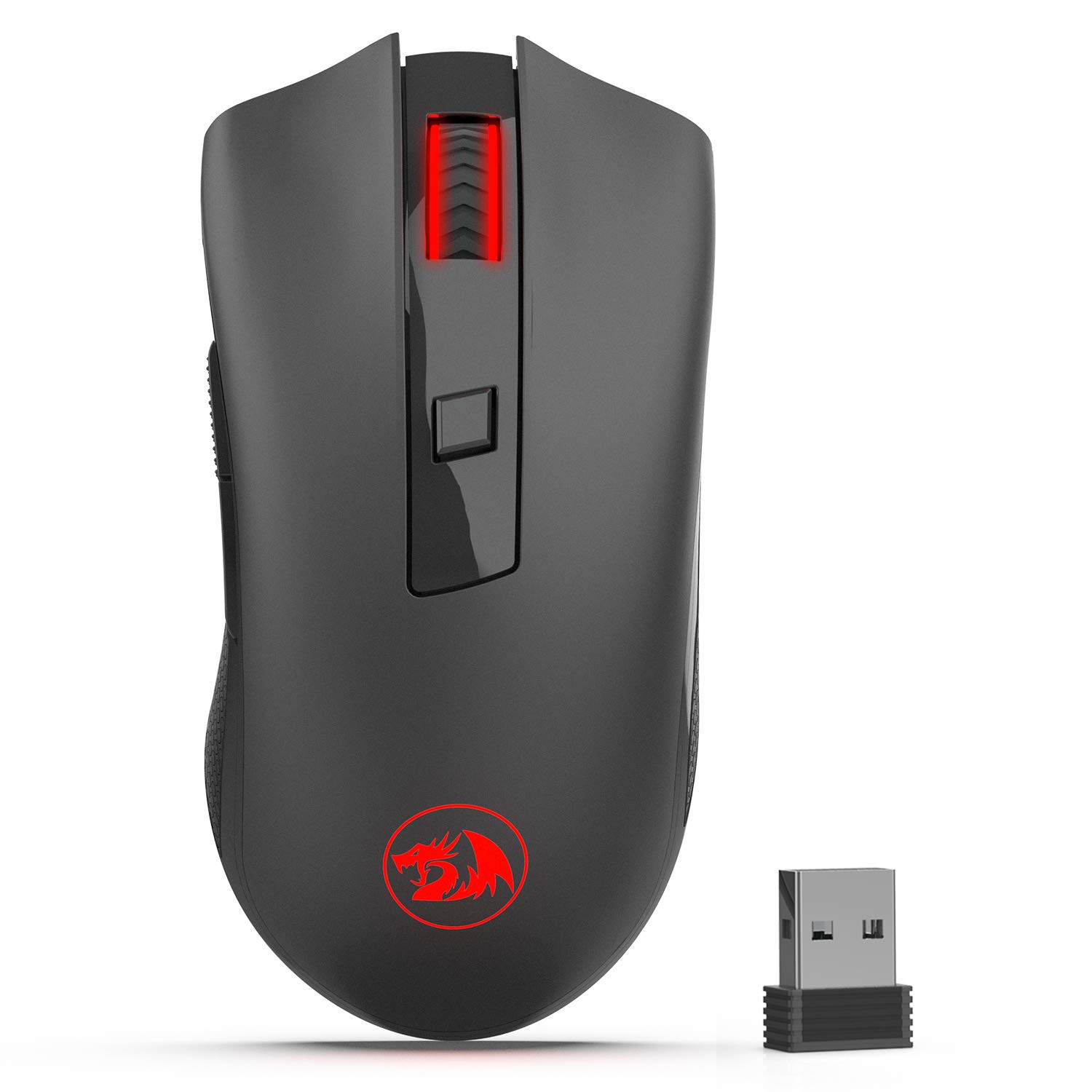 Redragon M652 Optical 2.4G Wireless Mouse with USB Receiver, Protable Gaming &amp; Office Mice, 5 Adjustable DPI Levels, 6 Buttons for Desktop, MacBook, Notebook, PC, Laptop, Computer