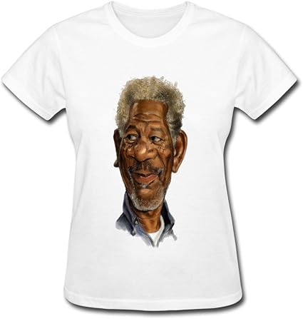 RZF Women's Morgan Freeman Art T-Shirt-XS White: Amazon.ca: Clothing & Accessories