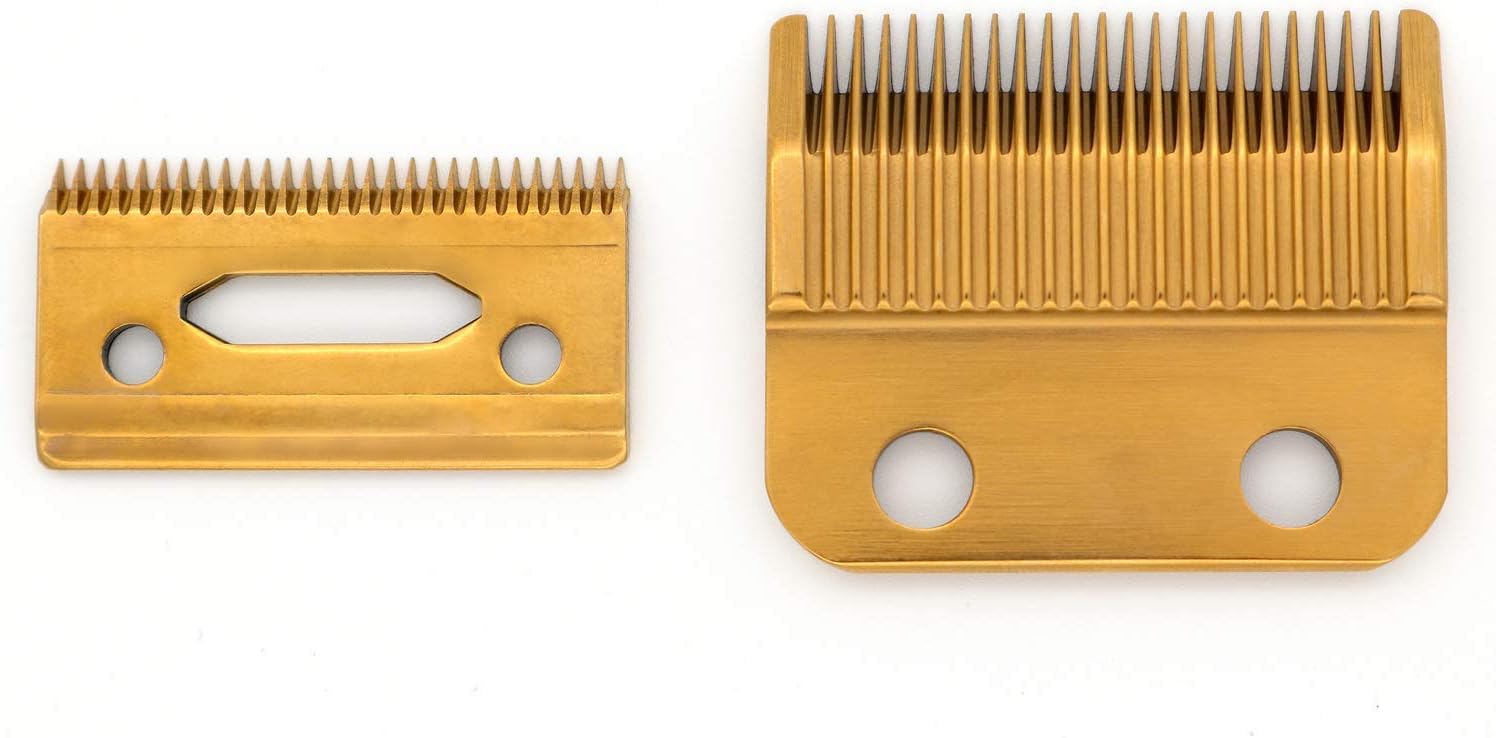 Professional 2-Hole Flat Hair Clipper Replacement Blade #2161,Magic Clip Blade,Fits for Professional 5 Star Senior Cordless Wahl Clipper,Including Screws,Gold