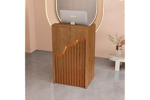 LUUTTDM Reception Room Tables,Reception Desk Counter Table,Retail Counter Reception Desk with Drawer Storage,Cashier Front Desk Open,Simple Cashier Cabinet,Reception Counter for Clothing Salon Shop Hotel