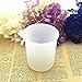 M-Egal 100ml Scale Cup Crystal Glue Cube Silicone Mould Reusable Cup DIY Handmade Craft Accessories