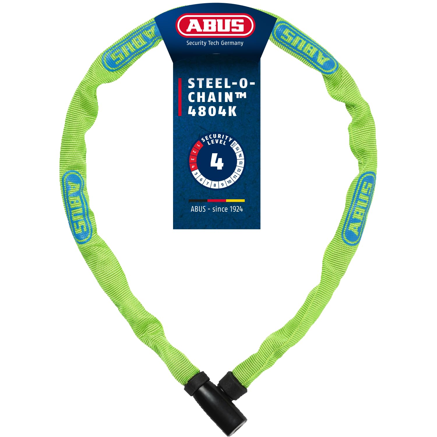 ABUS chain lock Steel-O-Chain 4804K - bicycle lock made of special steel - security level 4