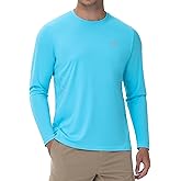 Runhit Men's UPF 50+ Sun Protection Shirts Long Sleeve UV Swim Shirt Fishing Hiking Running Rash Guard Quick Dry Lightweight