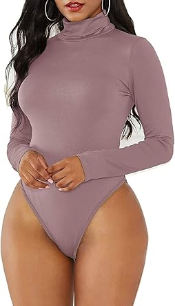 turtleneck thong bodysuit