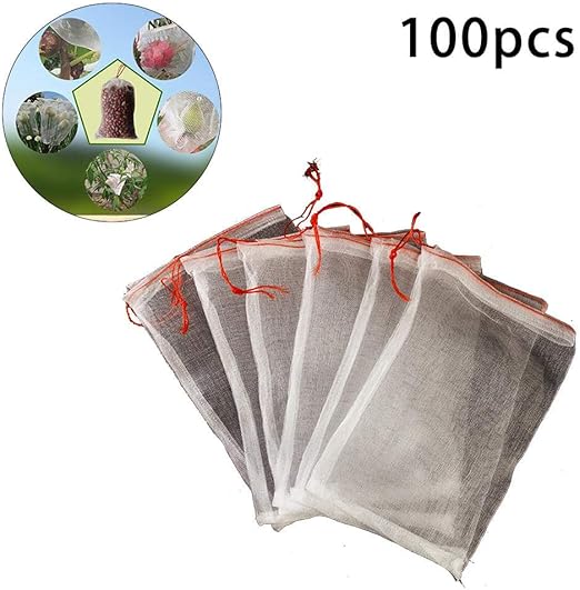 Benefit-X Red de jardín 100 piezas de tela de nailon bolsas de ...
