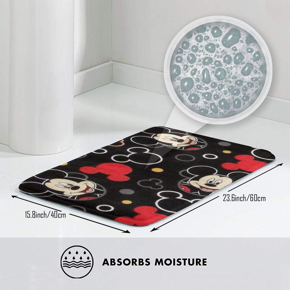Tur Bodenmatten Mickey Mouse Floor Mat Rug Soft Memory Foam