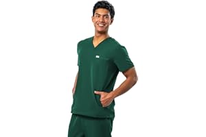 Peelz Peter 4-Pocket V-Neck Scrub Tops for Men - Soft Stretch Fabric Top, Men's Scrubs, Slim Fit