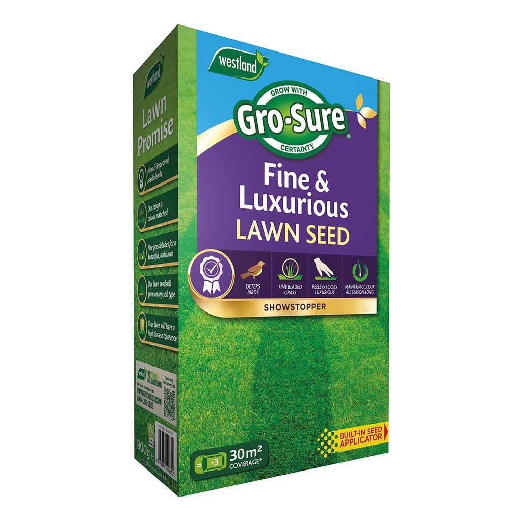 Gro-Sure Finest Lawn Seed, 30 m2, 900 g, Green