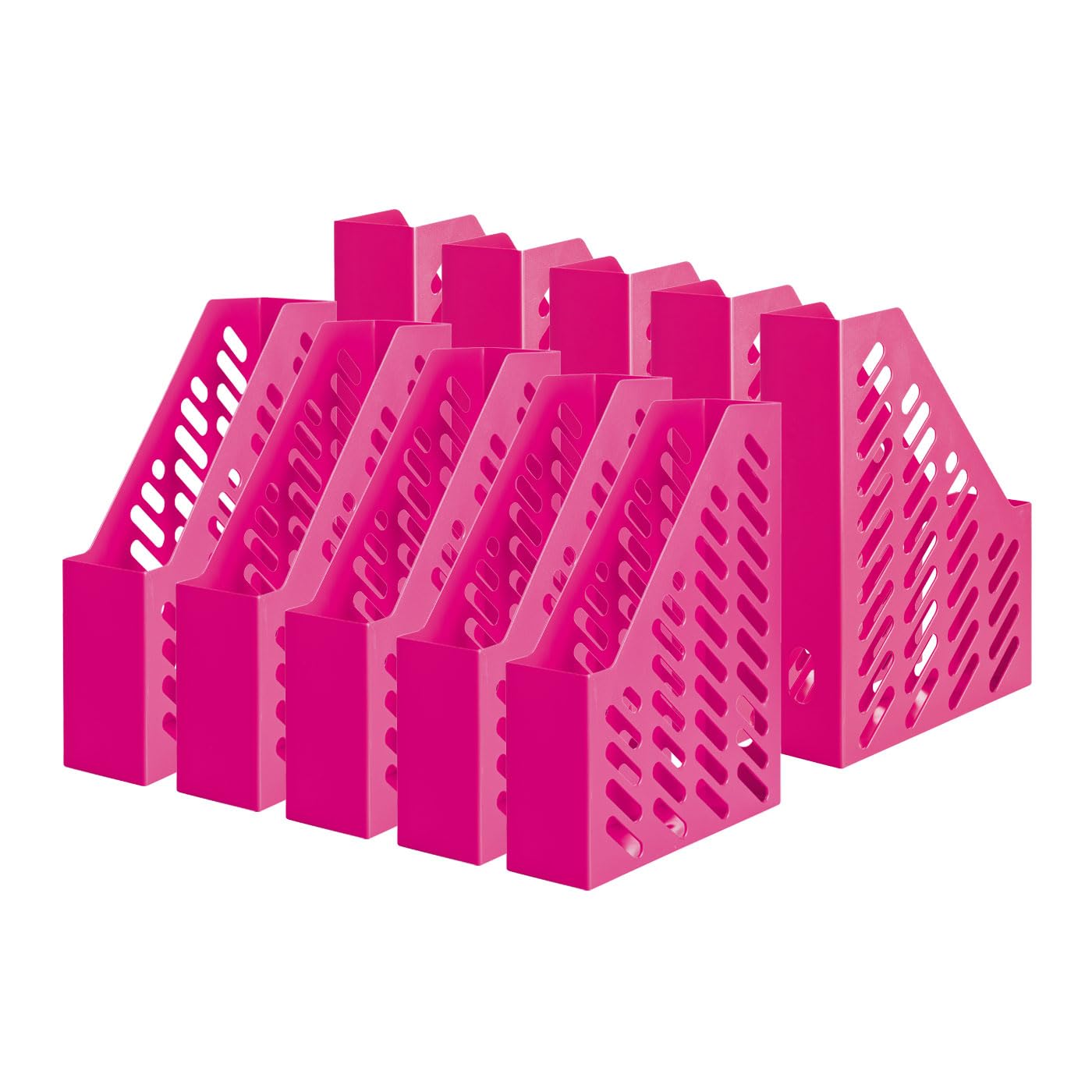 HAN 1601-56, KLASSIK magazine file. Classic, contemporary design, functional, high-quality and trendy, pack of ten, Trend Colour pink