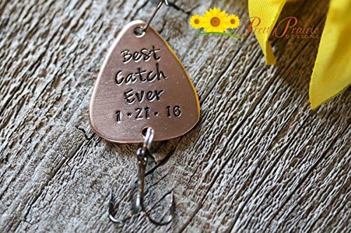 Best Catch Ever Fishing Hook - Custom Fishing Lure - Engraved Lure for Boyfriend - Men's Gift for Anniversary or Birthday