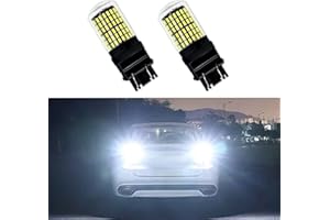 HEVLE 2PCS 3157 LED Car Bulb, Super Bright Low Power 12V 3056 3156 3156A 3057 4057 3157 4157 T25 LED Car Bulbs with Projector Replacement for Tail Brake Parking Lights, Back Up Reverse Lights