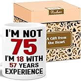 75th Birthday Coffee Mug - 75th Birthday Gifts for Men and Women - Vintage 1951, Best Gifts for Her, Him, Mom, Dad, Grandma, Grandpa - 75 Year Old Man or Woman, 75th Bday Presents Ideas 11oz Cup