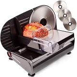 Andrew James Electric Food Slicer 150W with 3 Blades 19cm Cured Meat Bread view 1