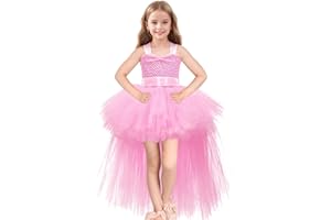 Tao-Ge Christmas Tutu Dress for Girls Tulle Dresses Fairy Princess Dress for Kids Toddler Little Girl Birthday Party Outfit