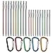 KISSWILL Carabiner Clips Buckles Pack of 25, Durable Spring-Loaded Carabiner Clip for Outdoor RV Camping Fishing Hiking Traveling Backpack and Key Chain