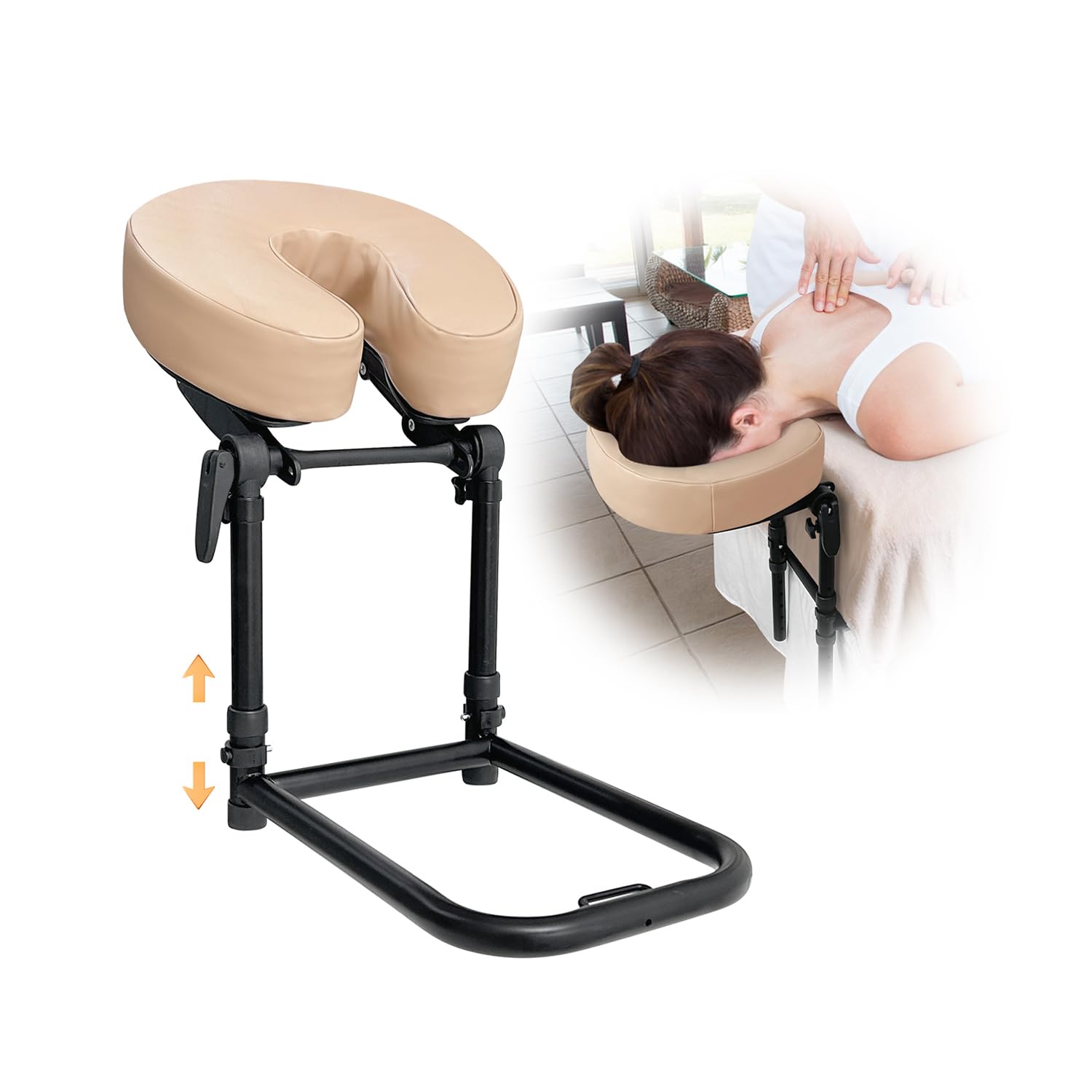Photo 1 of Massage Headrest for Bed Face Cradle, Home Mattress Top Massage Kit Face Down Pillow, Massager Head Rest for Mattress, After Eye Surgery Recovery Equipment, Head Cradle and Face Rest Support Cushion