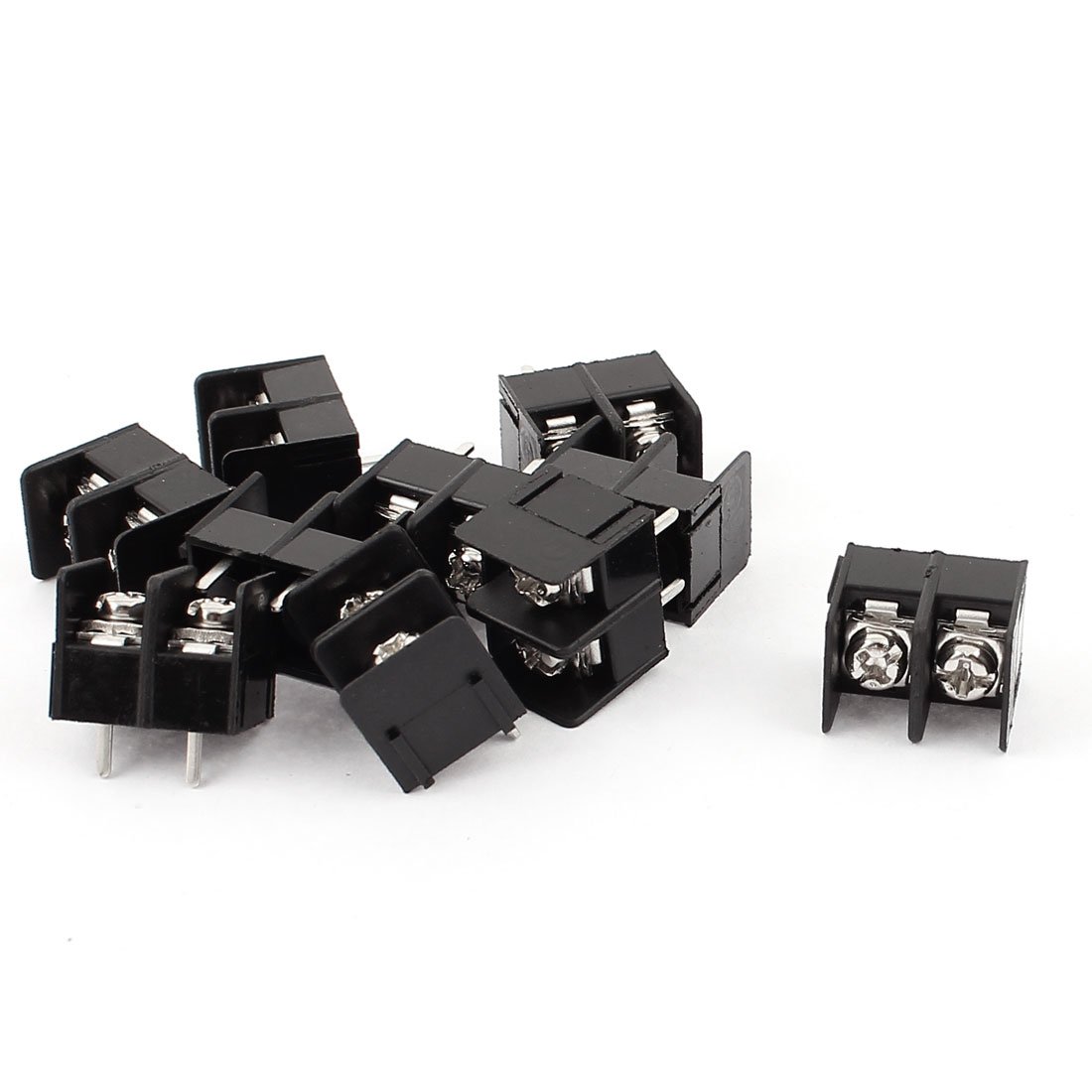 Sourcingmap AC 300V 20A 2P Wire Connector Screw Barrier Terminal Blocks 10 Pcs