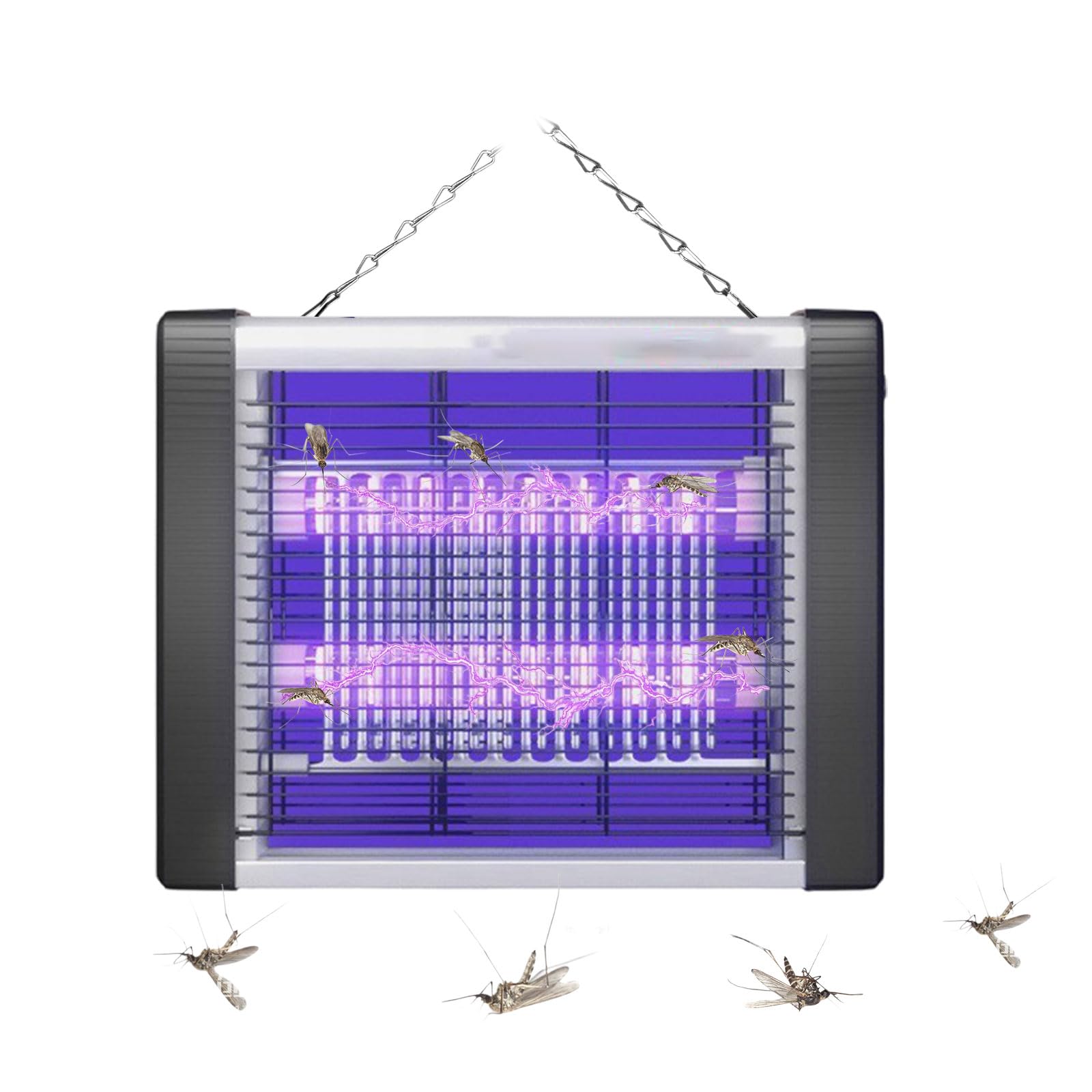 Insektenvernichter Elektrisch Fliegenfalle Elektrisch UV Mückenlampe Mückenvernichter Mückenlampe Wandmontage Anti Mücken Lampe 6W Insektenfalle Mücken lampe für Schlafzimmer, Wohnzimmer, Garten, Büro