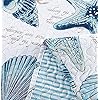 Jarson Summer Beach Bedspreads Set Seashell Conch Coverlet Sets Full/Queen Size,3Pcs Lightweight Coastal Quilts Starfish…