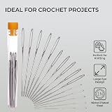 H&S Large Eye Blunt Needles 15pcs Yarn Knitting Sewing Darning Needles view 3