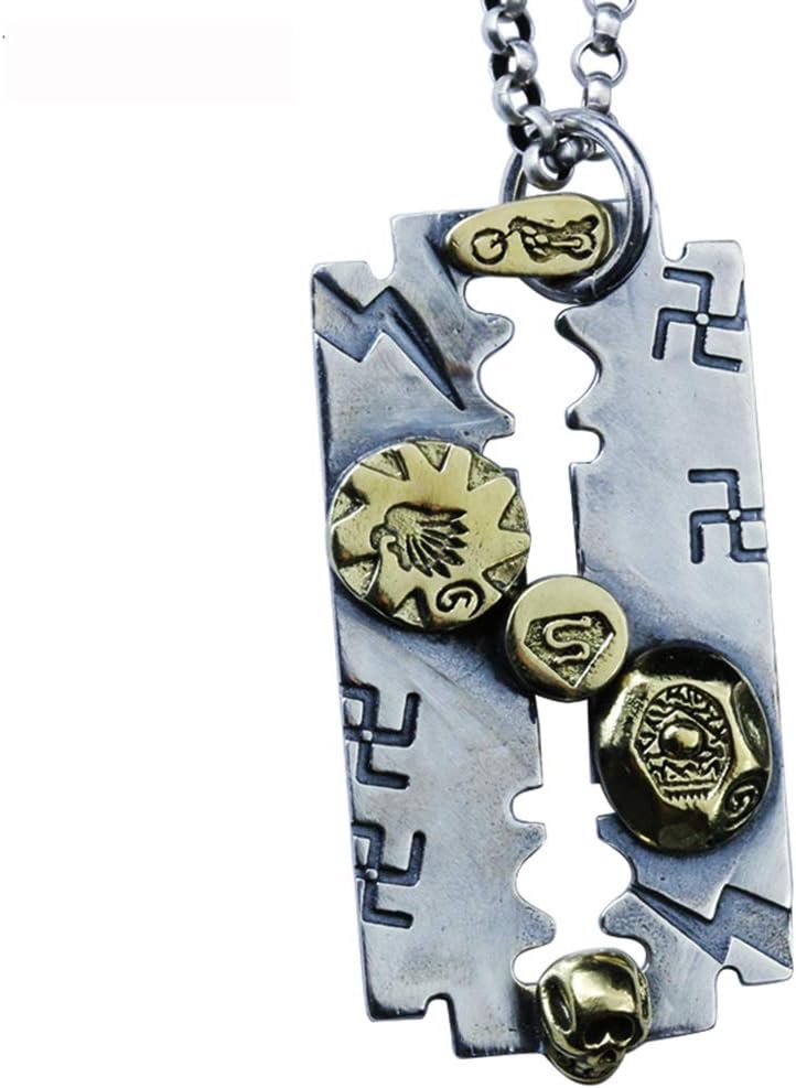 Hip Hop Plata esterlina de la Hoja Modelo Placa de identificación del