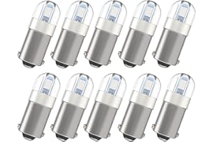 Serundo Auto BA9S Led Bulb BA9 1895 1891 53 57 Led Bulb, 2SMD 3030Chips 47830 64111 3893 LED Bulb for Car Interior Dome Map License Plate Glove Box Light etc, Pack of 10pcs Blue