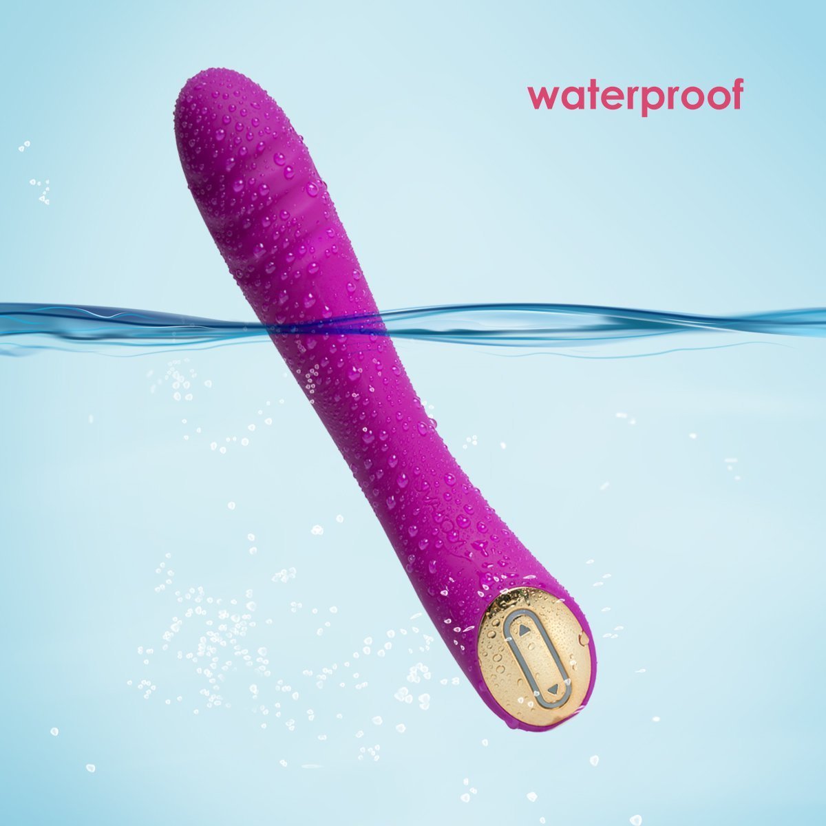 SVAKOM Becky Vibromasseur Stimulateur Wand Clitoris Point G Masseur Sextoy pour Femme avec Tête Nervuré ( Violet)