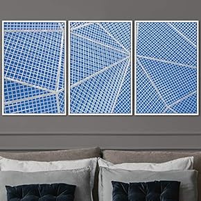 signwin 3 Piece Framed Canvas Wall Art Abstract...
