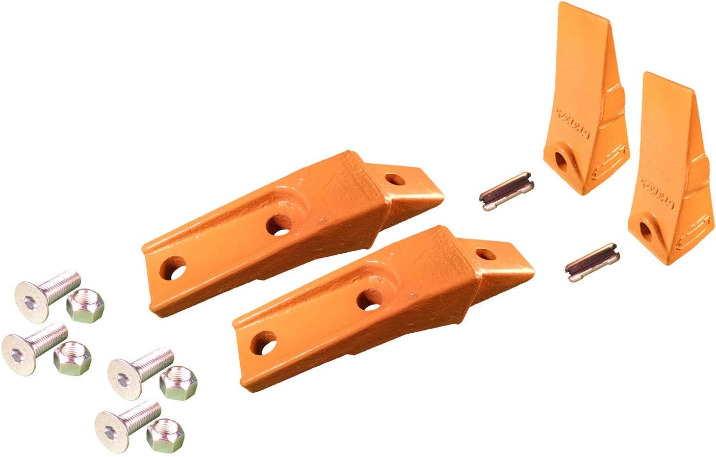 2 Bobcat Style Skid Steer Bucket Teeth w/Bolt On Shanks