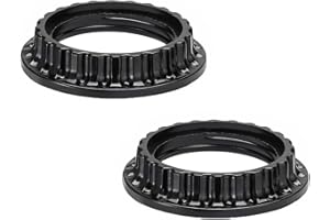 Begot 2 Pcs Lamp Shade Collar Rings, Black E26 Light Socket Collar Ring, Threaded Reducers for Hanging Lamp Holder