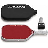 SOCITECO Kevlar Fiber Pickleball Paddle, Thermoformed Pickleball Paddles | Aramid Kevlar Fiber, Thermoformed Unibody, 16mm Honeycomb Core, Foam Edge Wall, Elongated, Intermediate and CompetitivePlayer