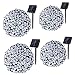 Qedertek 4 Pack Solar String Lights, 72ft 200 LED Solar Lights Outdoor with 8 Lighting Modes Waterproof for Home, Patio, Lawn, Garden, Christmas, Wedding, Party and Holiday Decorations(Cool White)