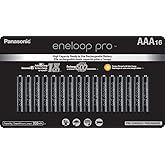 Eneloop Panasonic BK-4HCCA16FA pro AAA High Capacity Ni-MH Pre-Charged Rechargeable Batteries, 16-Battery Pack