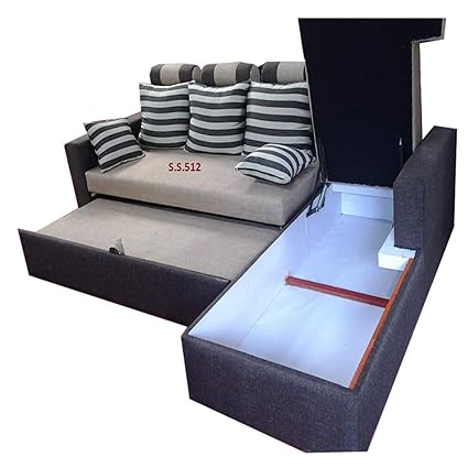 Siddiqui Solutions Double Five Seater Sofa Sectional Bed Finish